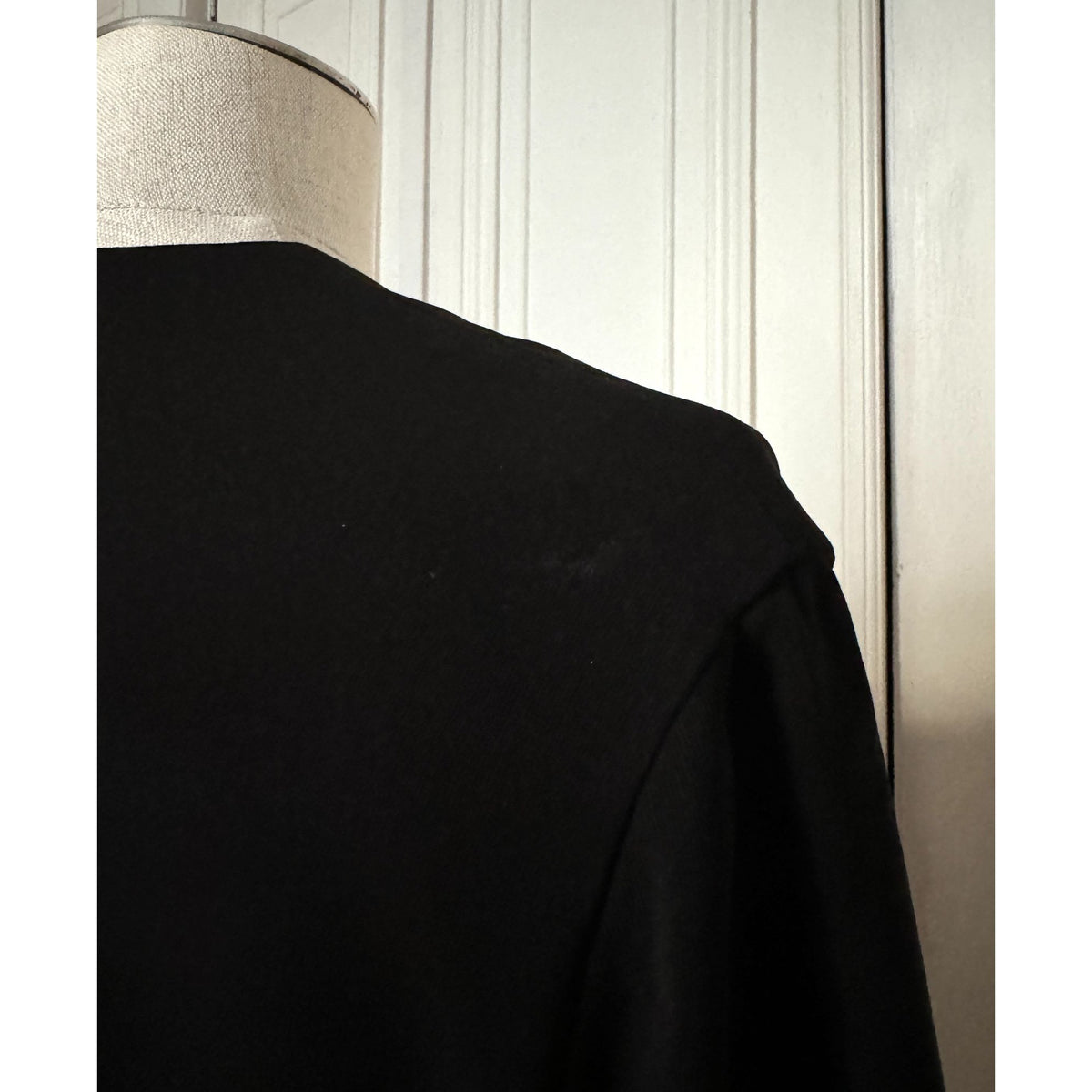 FW 1998 Black Wool V-Neck Maxi Dress