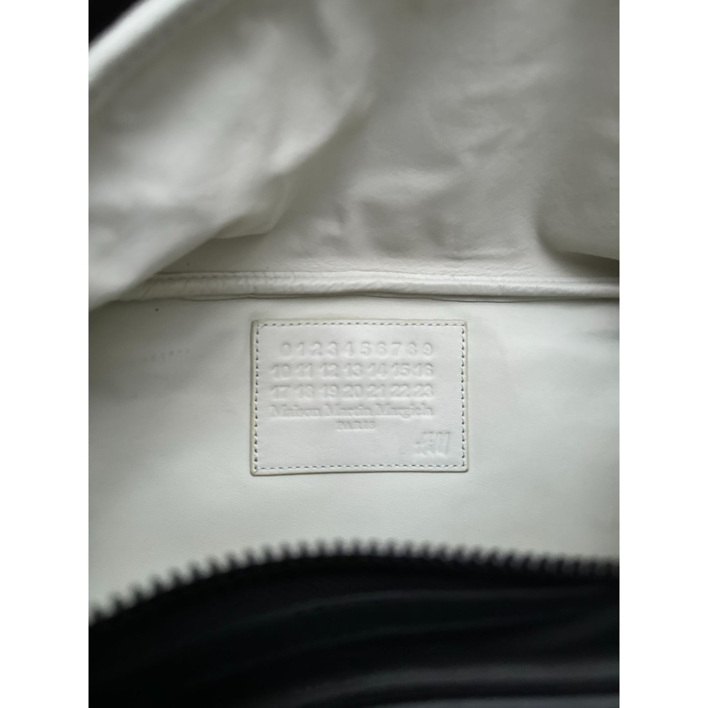 Oversized Black Leather Fannypack