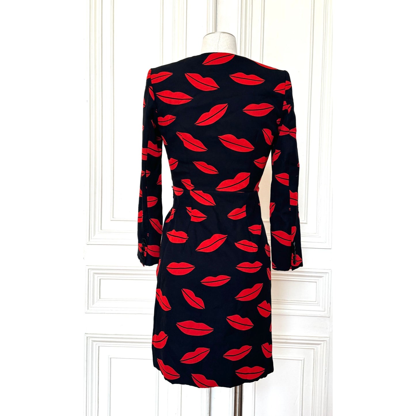 FW 2016 Lips Silk Wrap Dress
