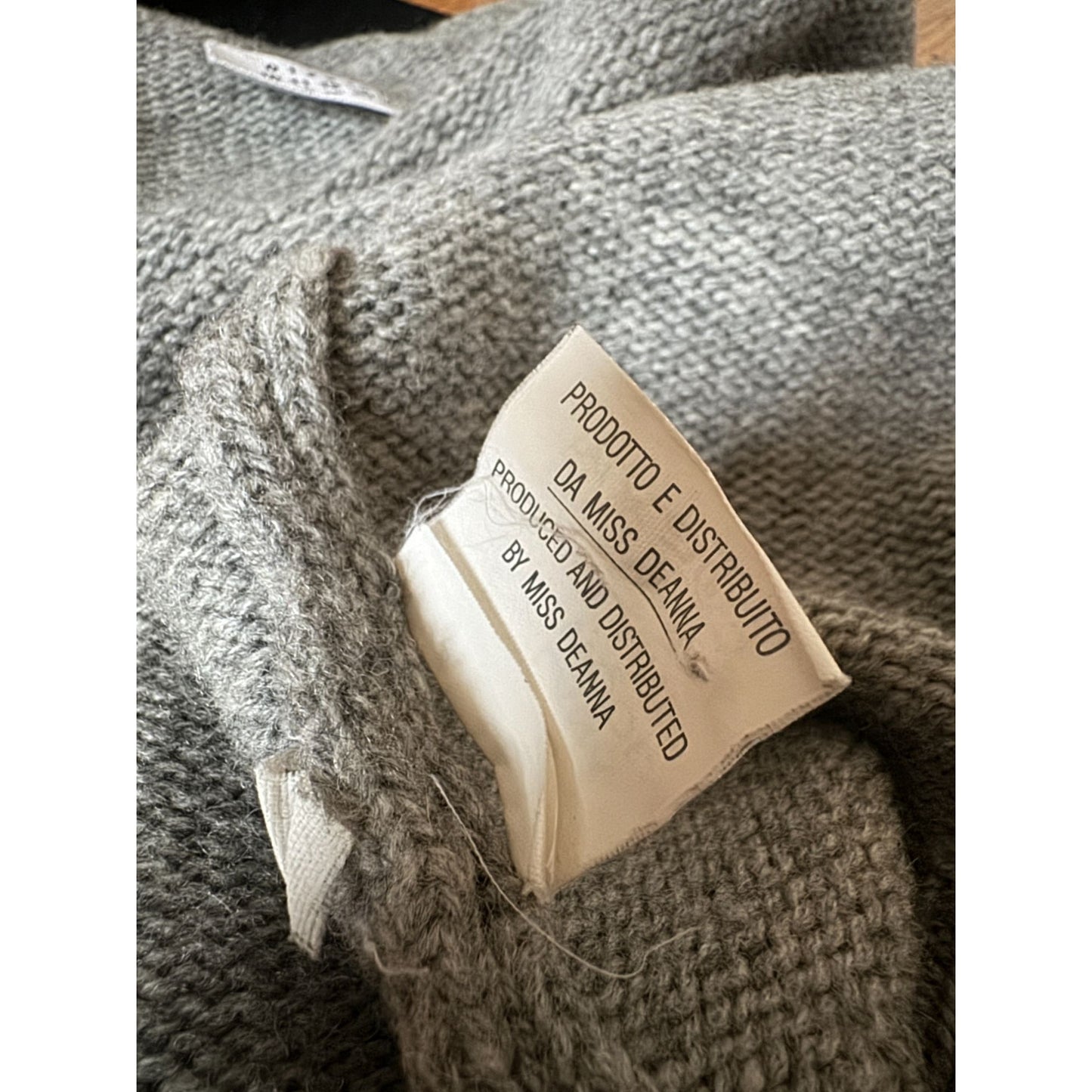 1998 Miss Deanna Grey Wool Knitted Skirt