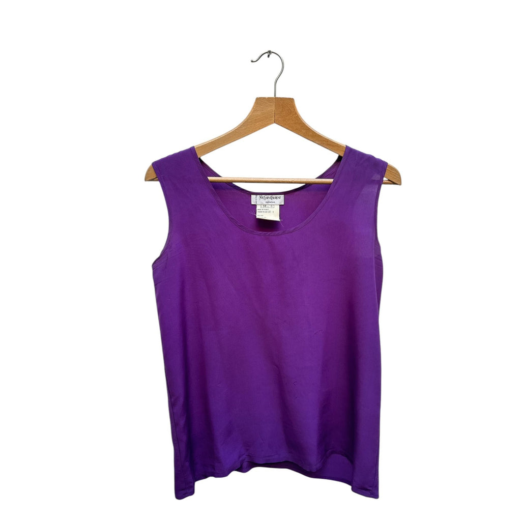 Vintage Purple Silk Tank Top