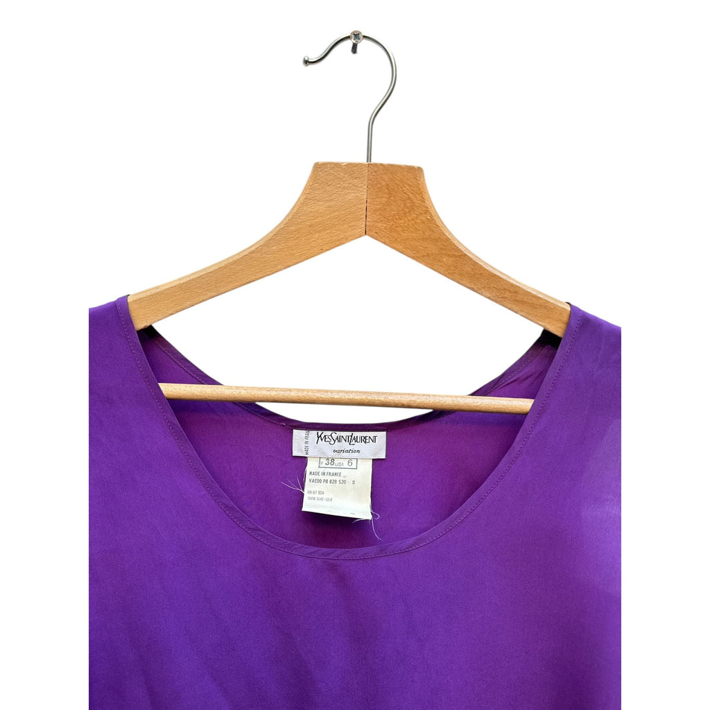 Vintage Purple Silk Tank Top