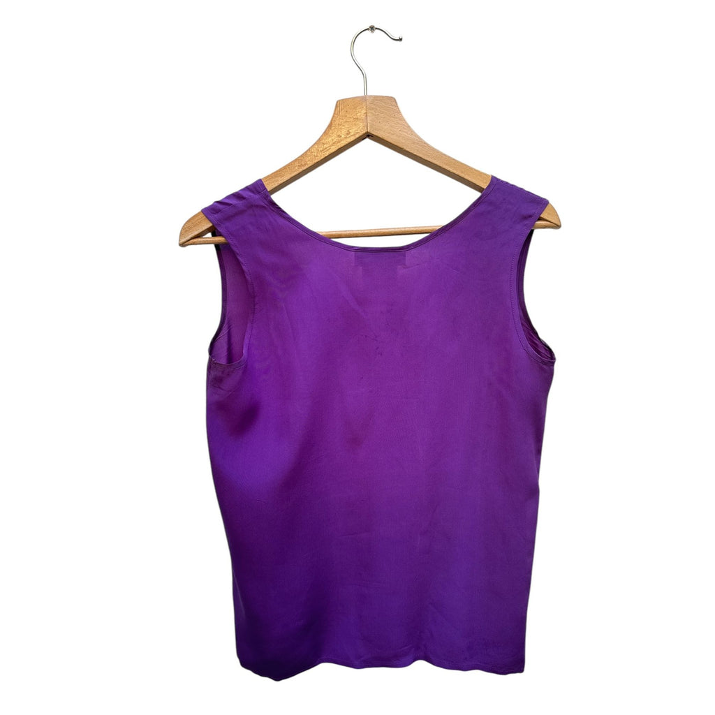 Vintage Purple Silk Tank Top