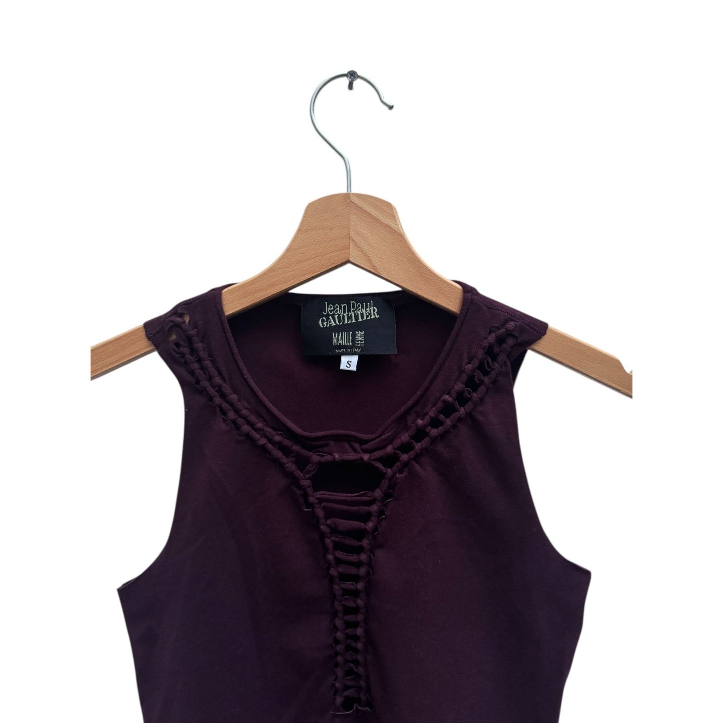 Vintage Burgundy Cotton Top