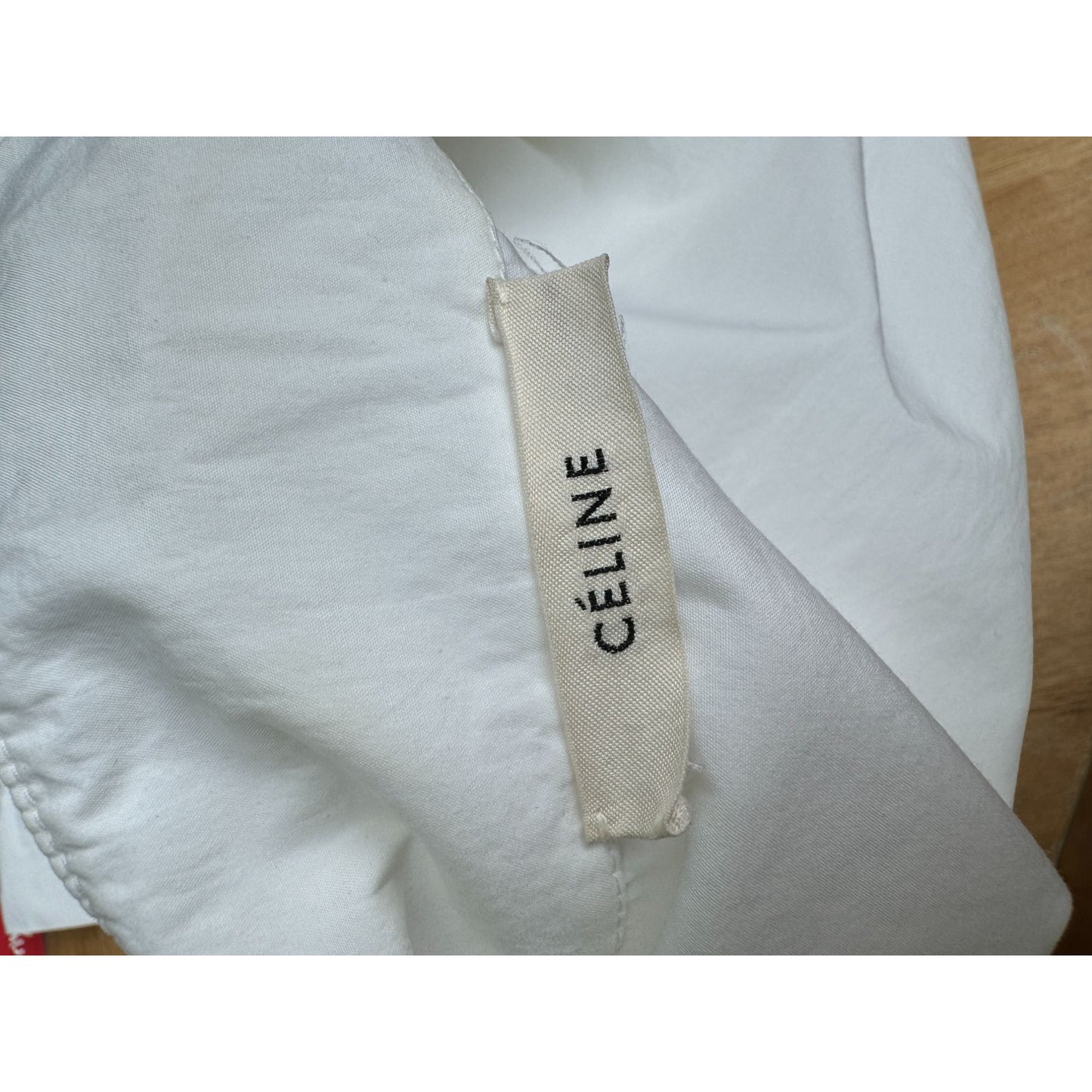 Phoebe Philo  White Asymmetric Cotton Shirt Jacket 