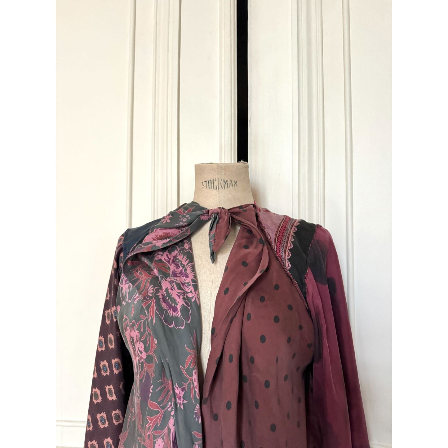 Silk Patchwork Blouse