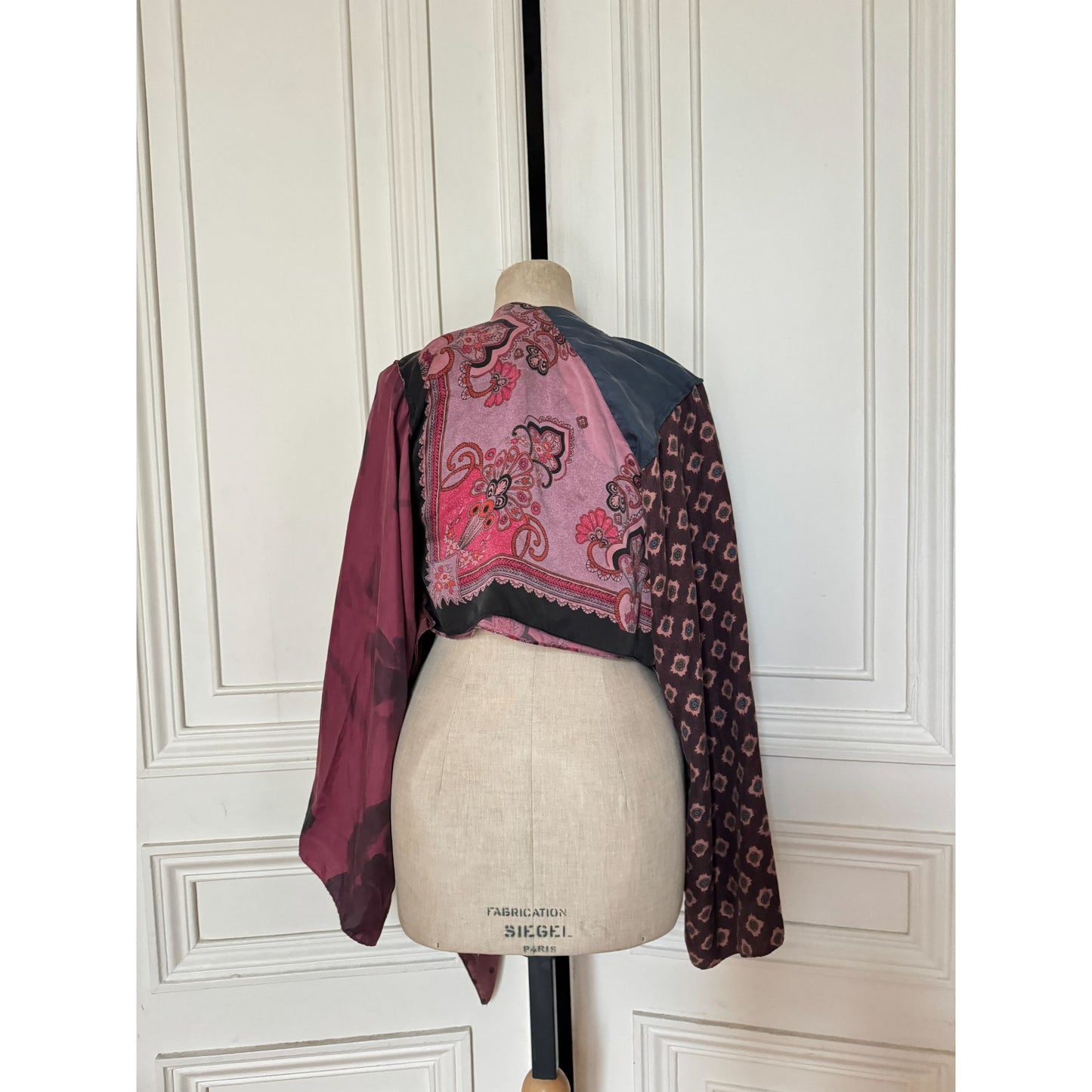 Silk Patchwork Blouse