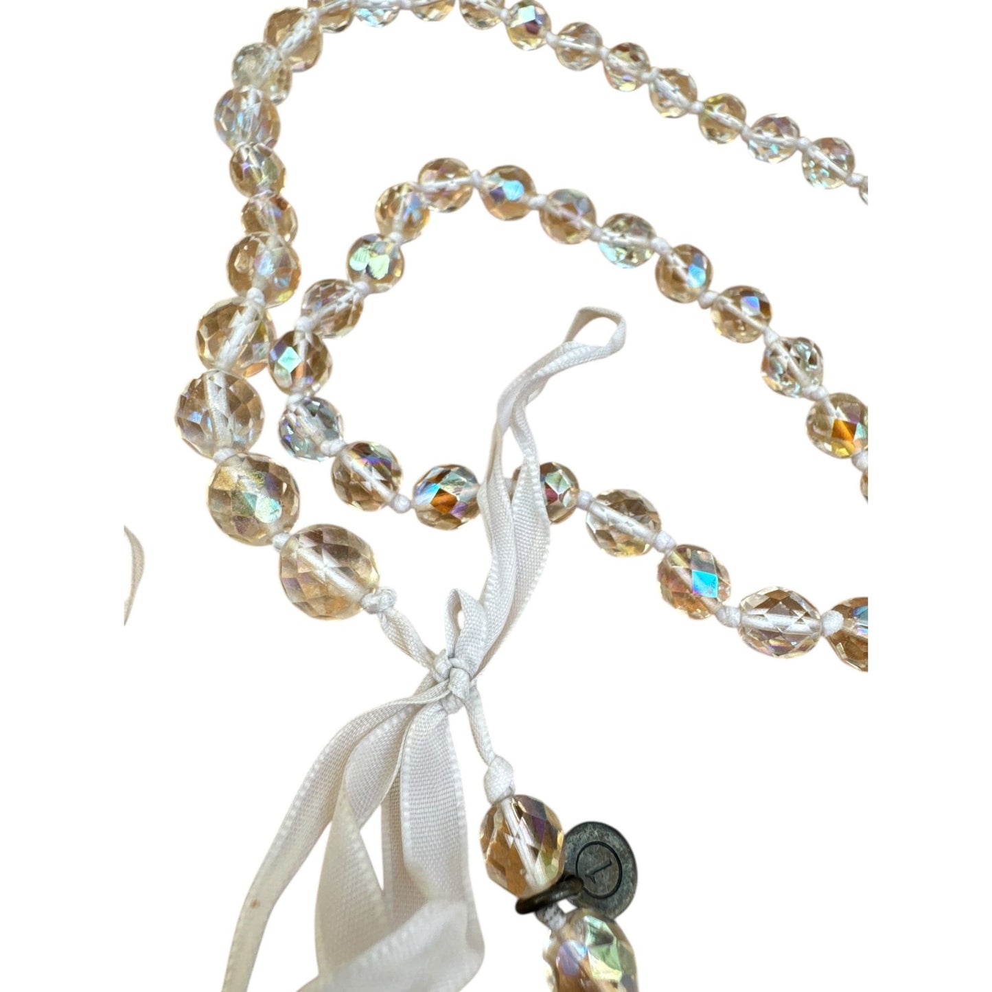 FW 2000 Crystal Clear Pearl Necklace