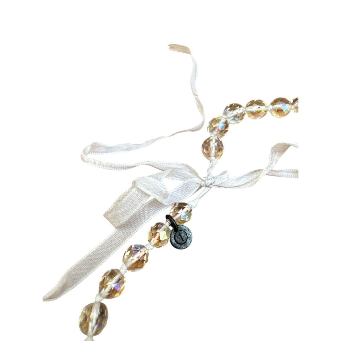 FW 2000 Crystal Clear Pearl Necklace