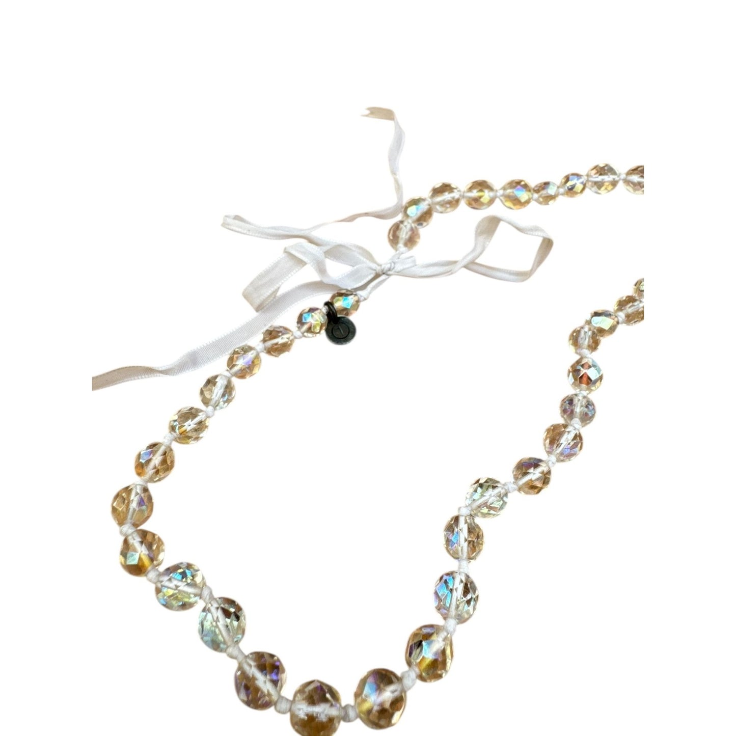 FW 2000 Crystal Clear Pearl Necklace
