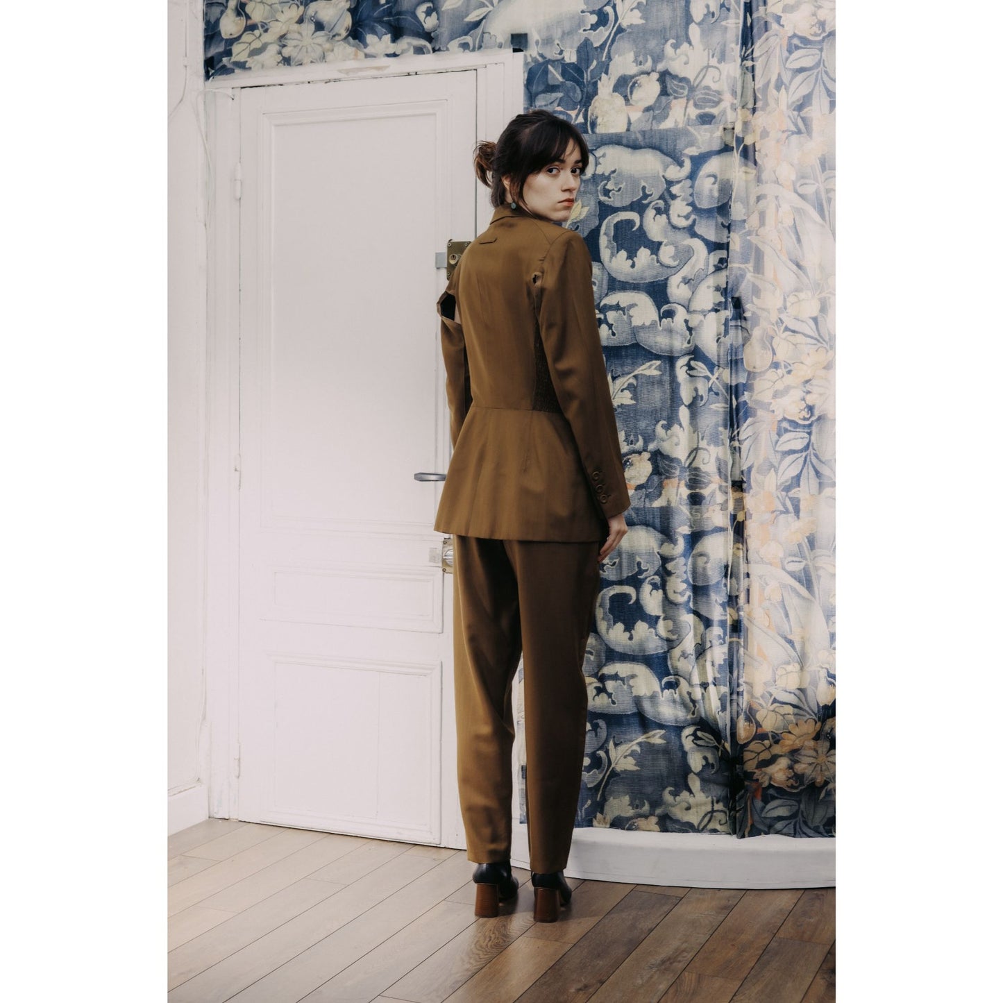 1990s Deconstructed Khaki Suit