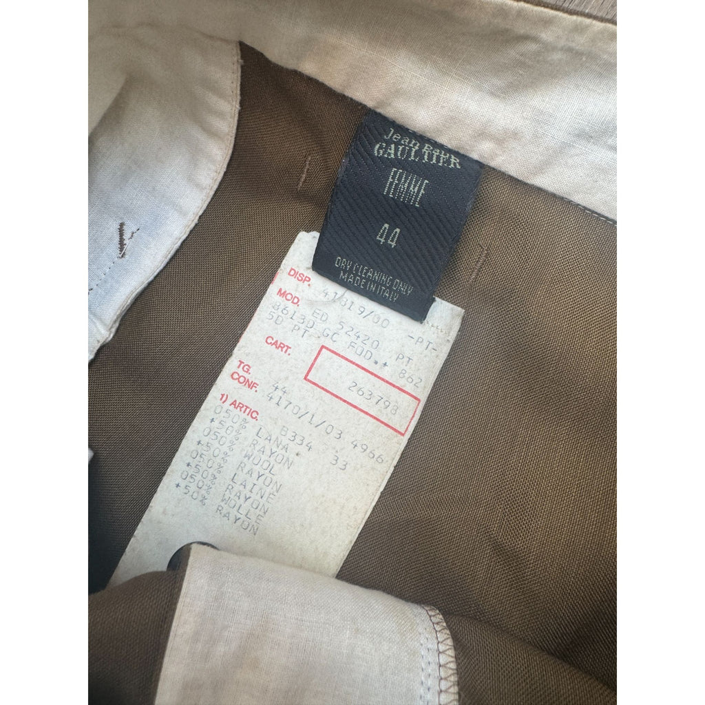 1990s Deconstructed Khaki Suit