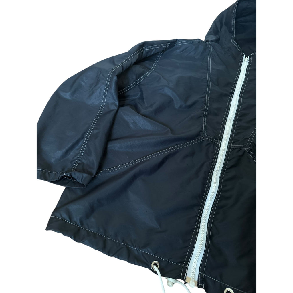 Black Nylon windbreaker