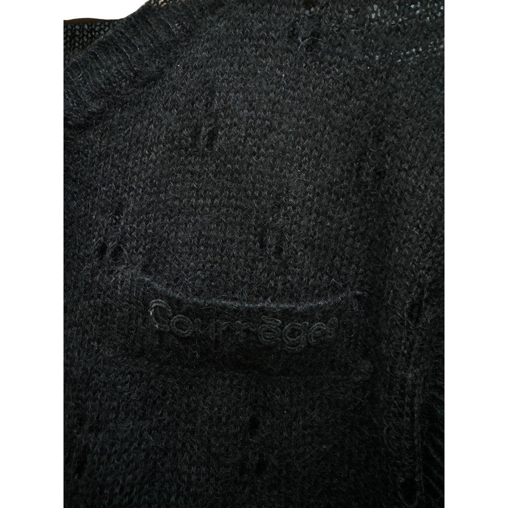 Black Wool Cardigan