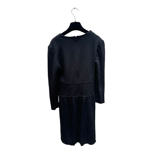 Hiver 1992 Black Wool Dress