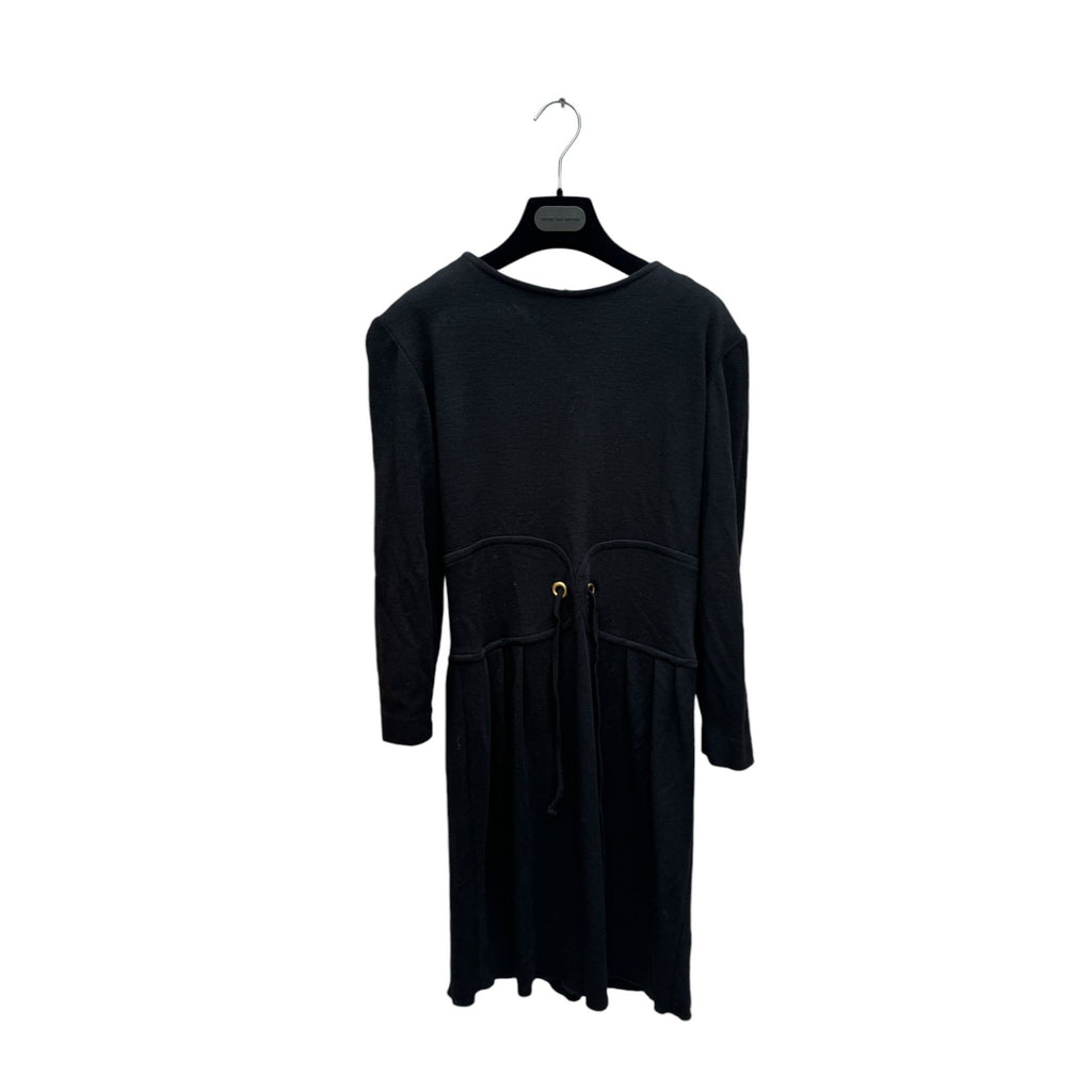 Hiver 1992 Black Wool Dress