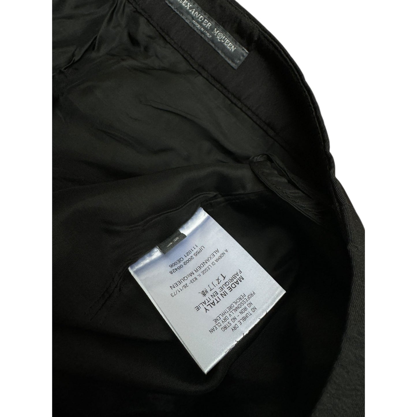 FW 2002 Black Silk Pants