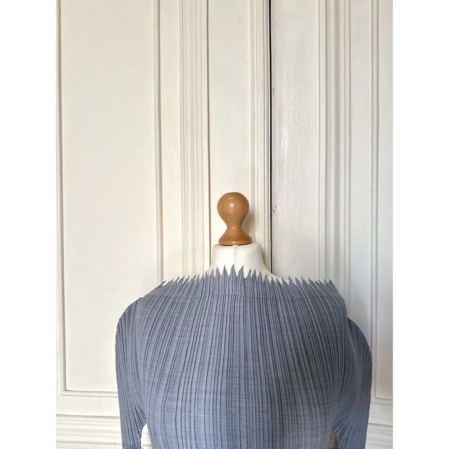 SS1990 “Icy” Plissé Sculptural Top