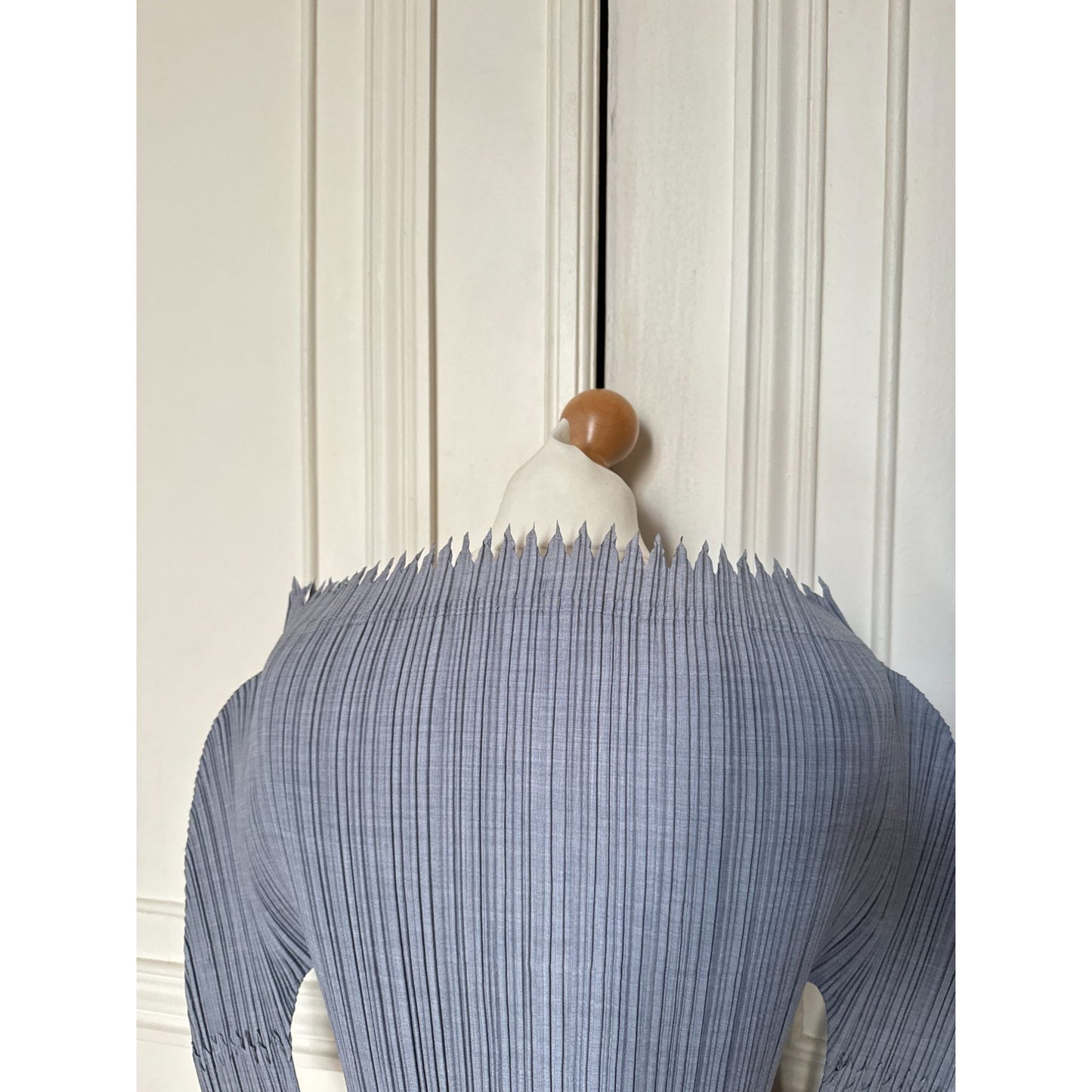 SS1990 “Icy” Plissé Sculptural Top