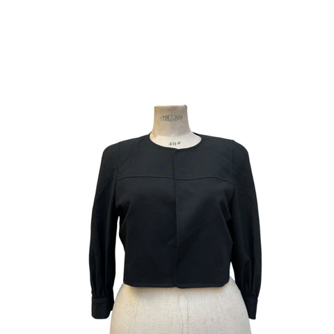 Vintage Black Wool Quadrille Jacket