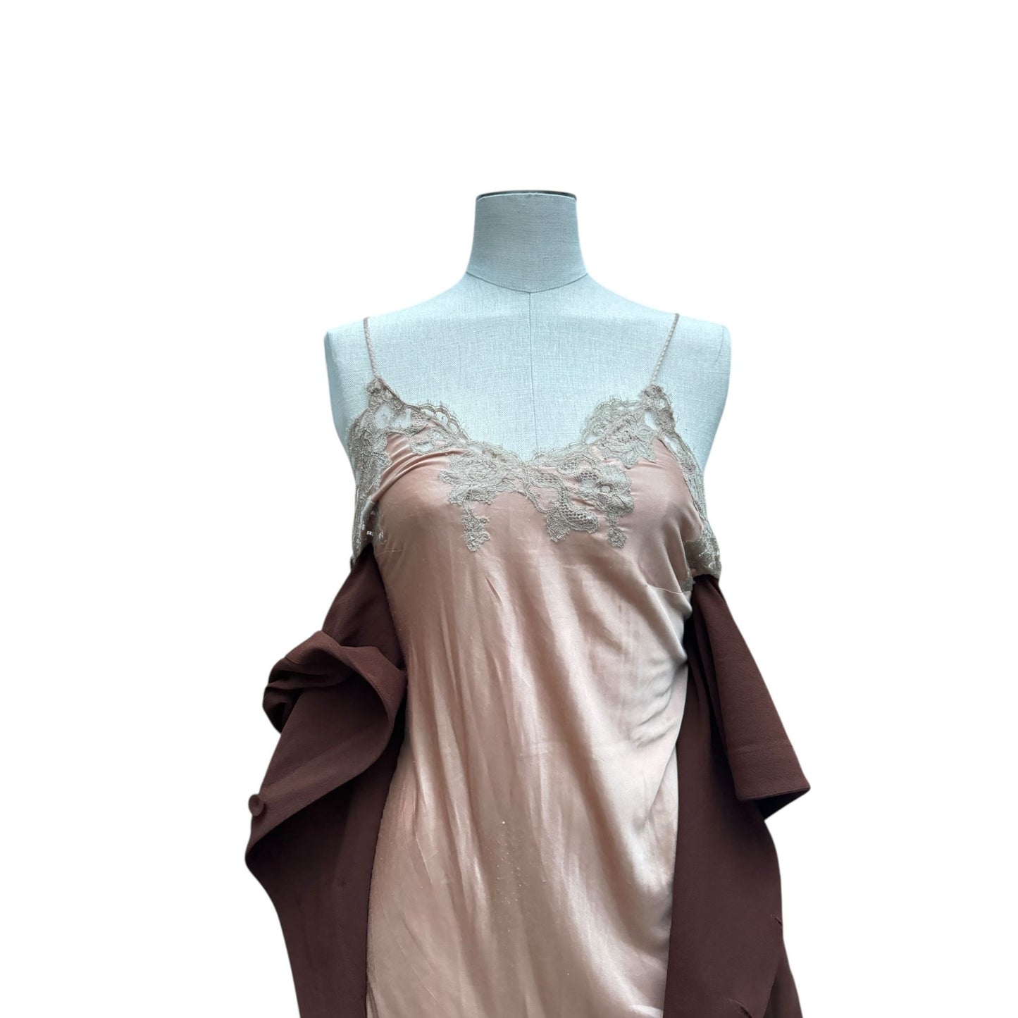 Vintage Brown Wool Dress