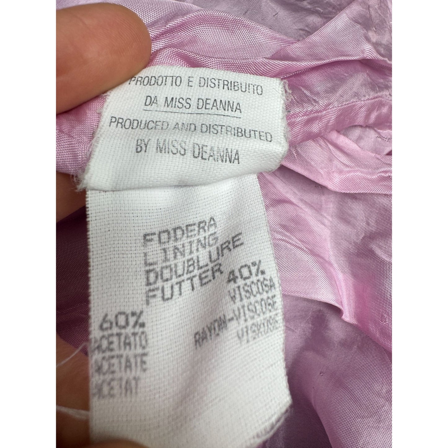 Fall Winter 1996 Pink & Purple Lined Knit Top 