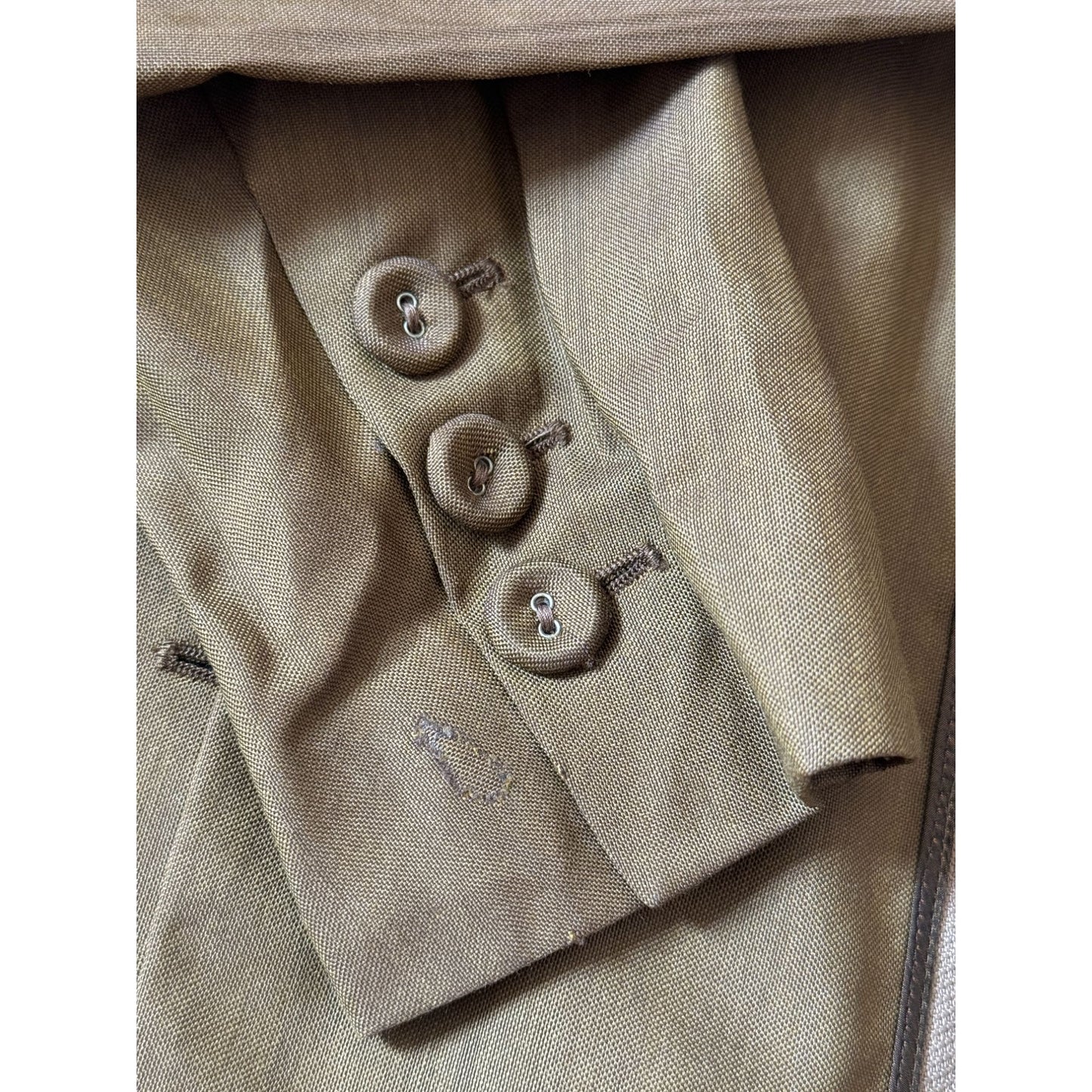 Vintage 1990s Deconstructed Khaki Suit