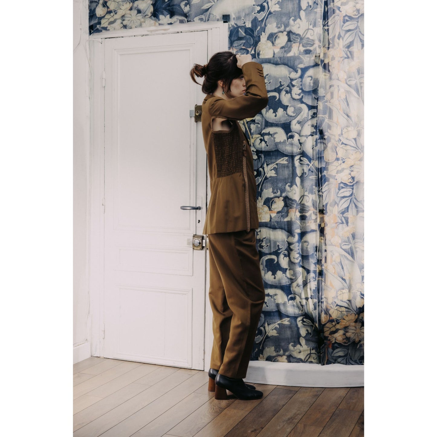 Vintage 1990s Deconstructed Khaki Suit