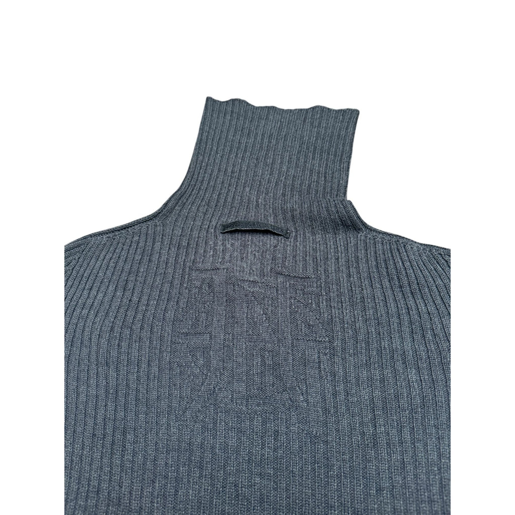 JPG Grey Wool Ribbed Sweater