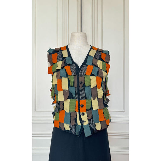 1980s Fabric Sample Vest