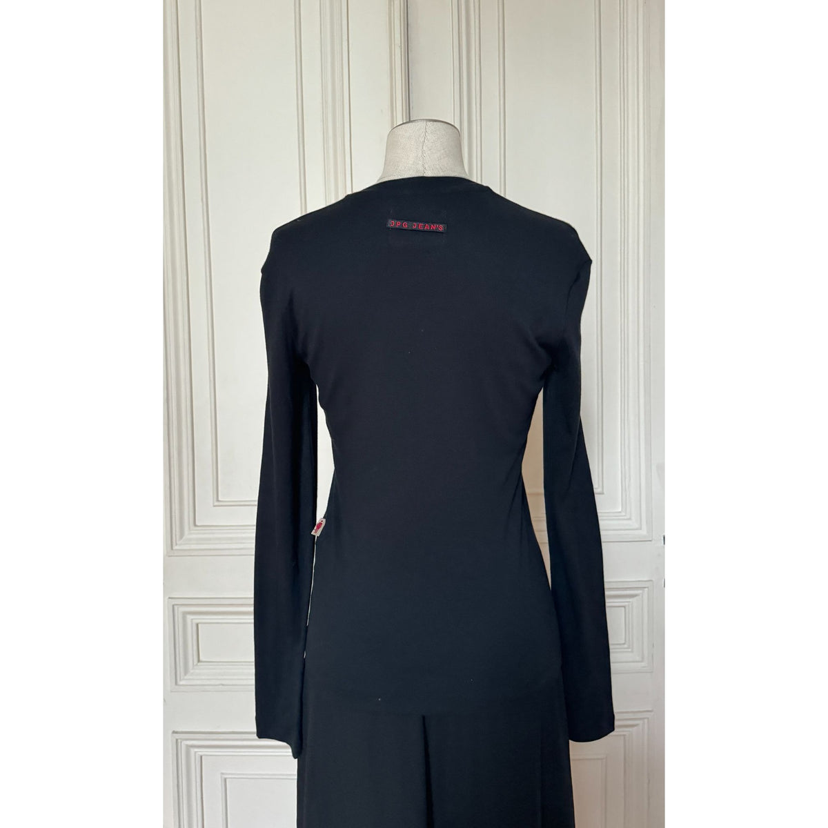 JPG Jeans 1990s Black Graphic Punk Long-Sleeve Top