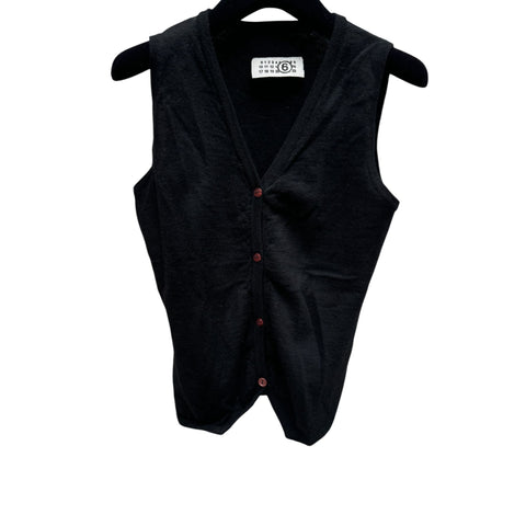 FW 2007 Black Cashmere Wool Black Vest