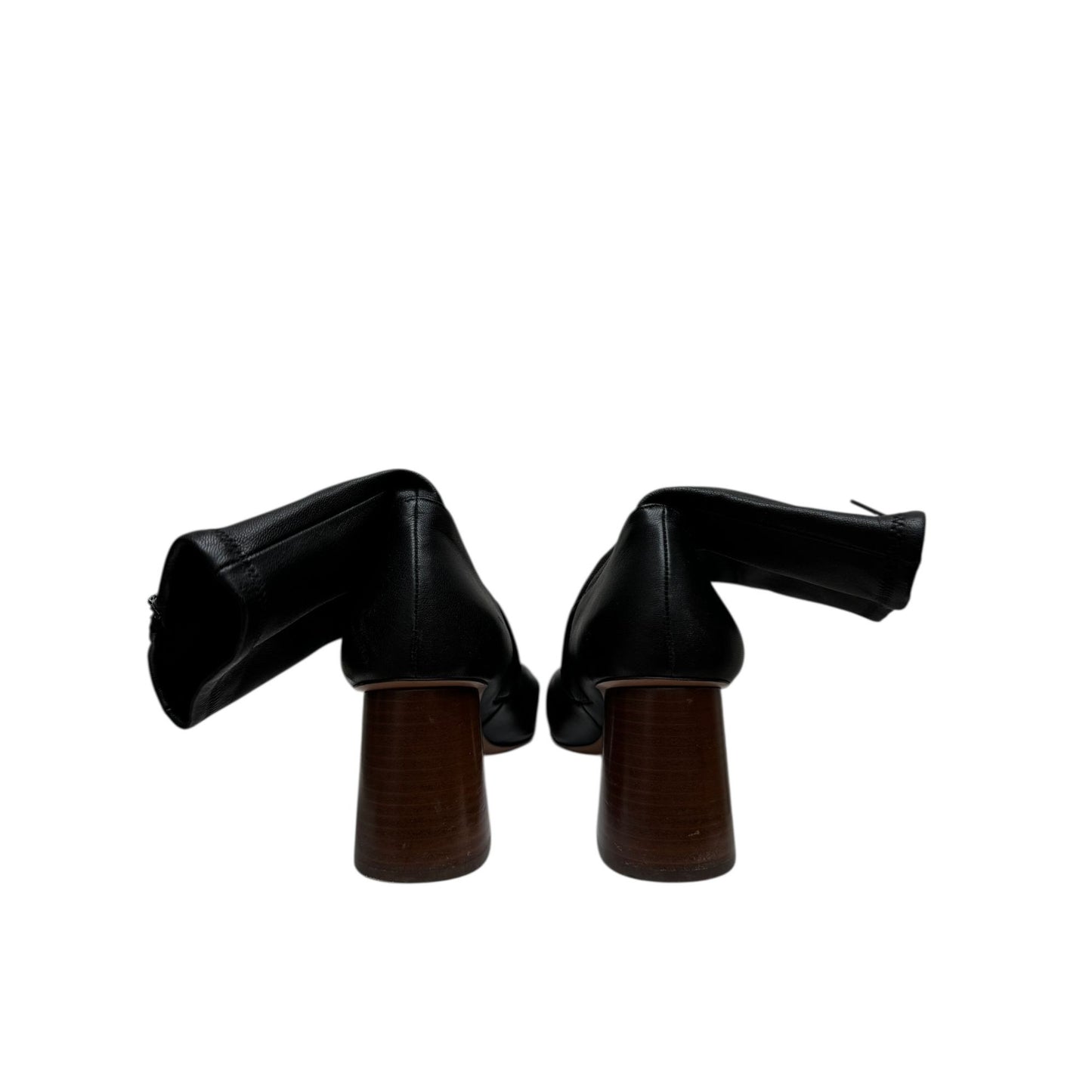 Phoebe Philo Black Soft Leather Socks Heels
