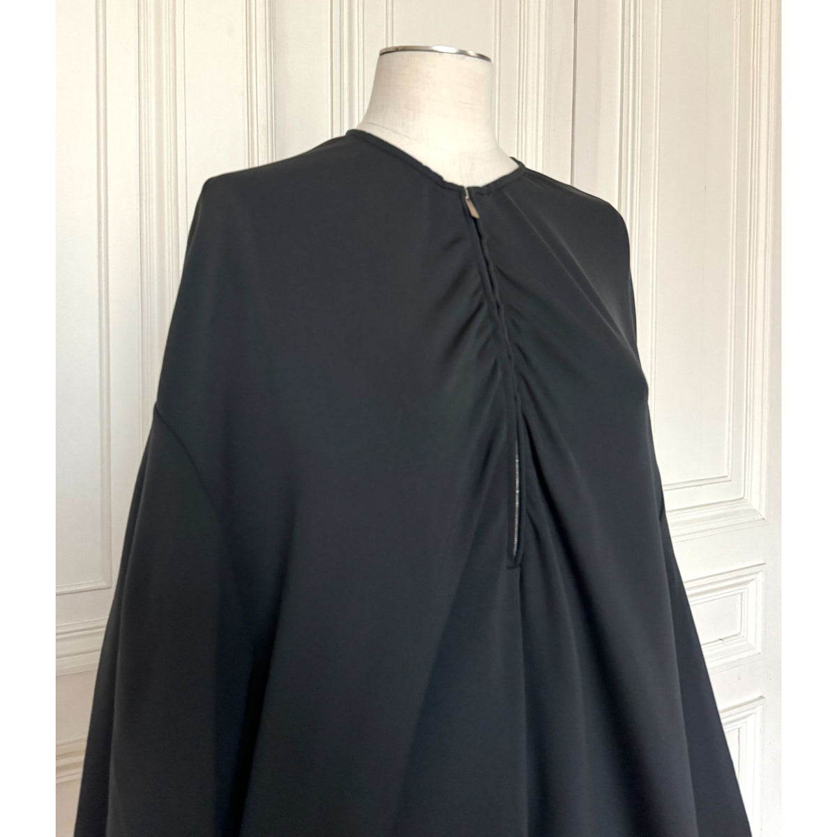 Dark Navy Oversized Technical Jersey Dress