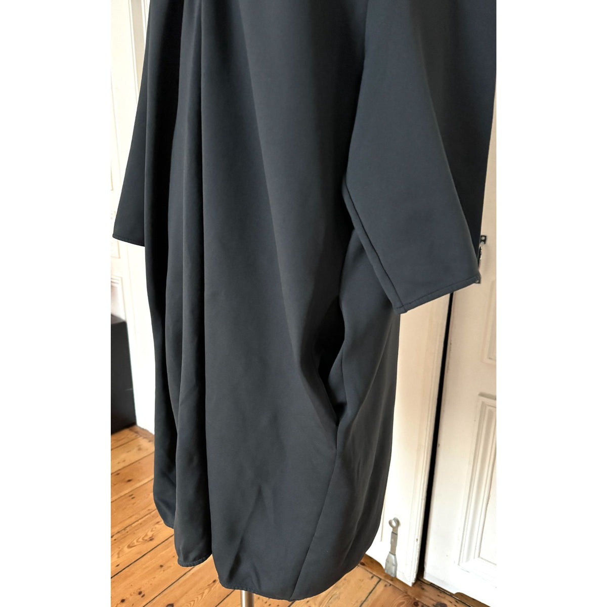 Dark Navy Oversized Technical Jersey Dress