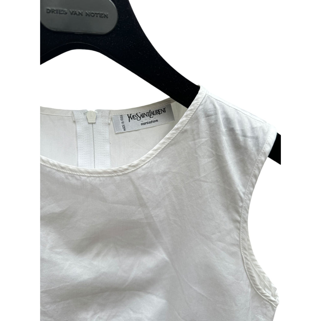 Vintage White Cotton Tank Top