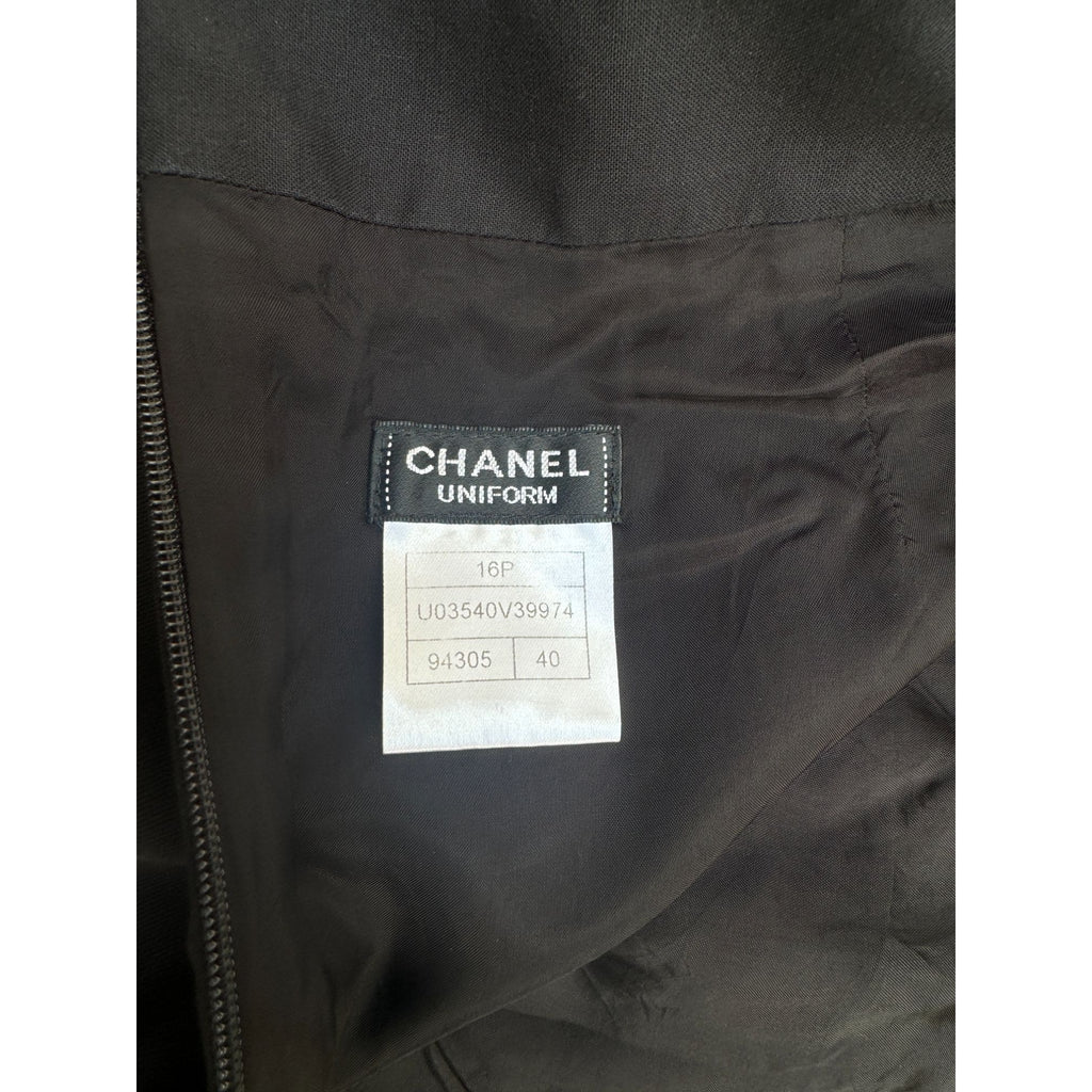Chanel Black Midi Skirt  Size 40 / US 29-30 - M