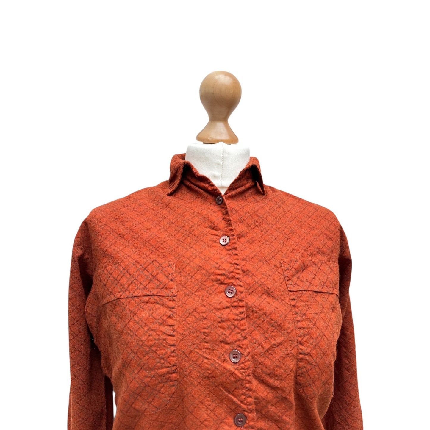 1970s Checkered Flannel Shirt Size 34 / XS