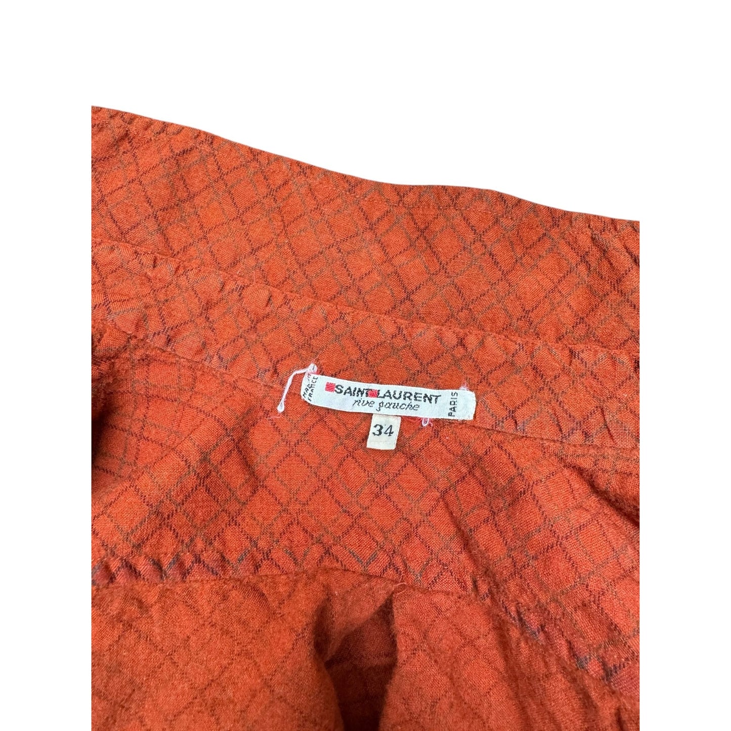 1970s Checkered Flannel Shirt Size 34 / XS