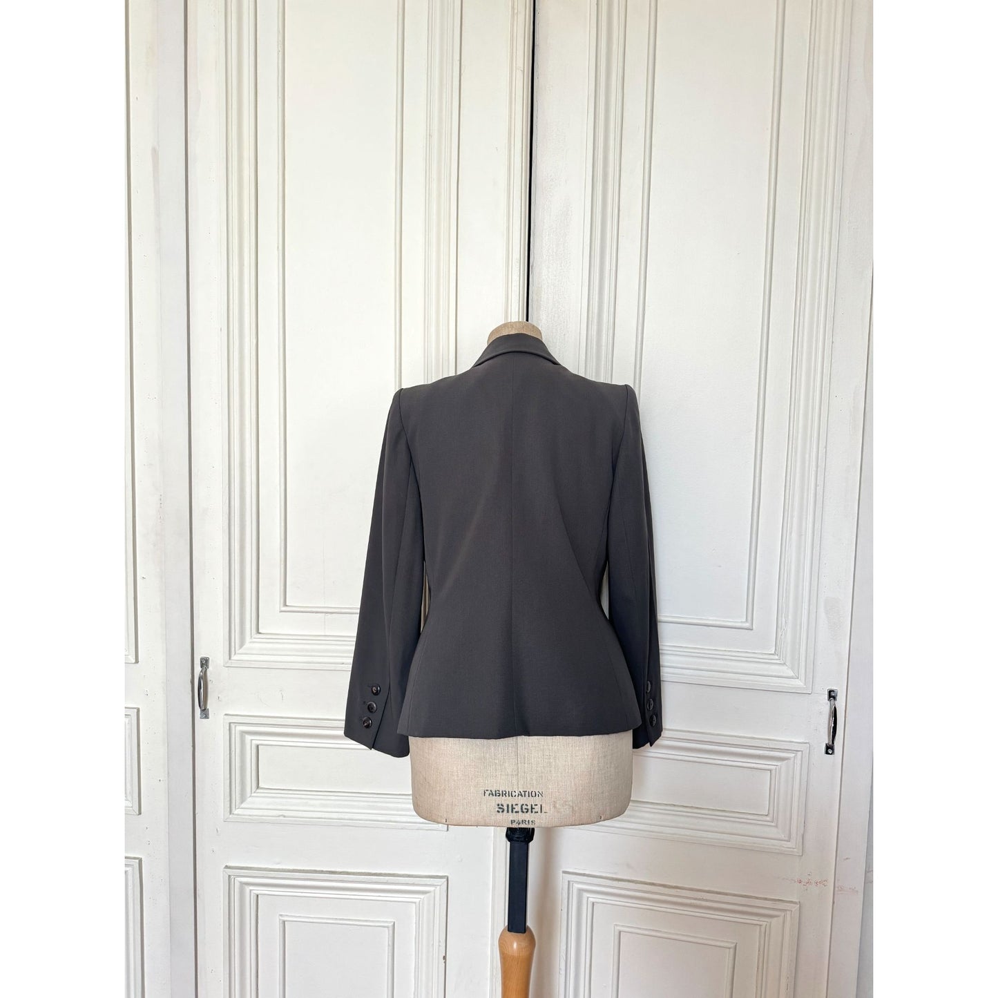 Grey Wool Blazer Jacket