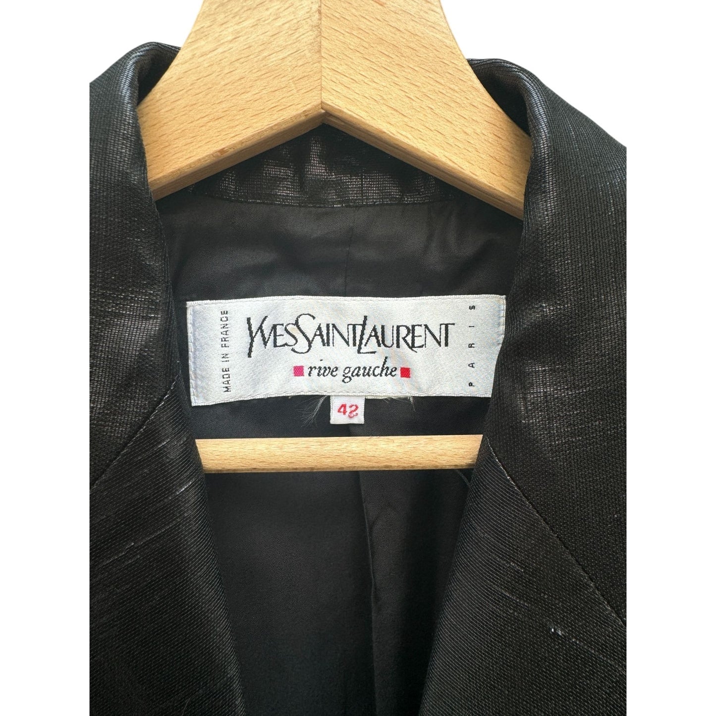 1980s Black Lamé Blazer Jacket