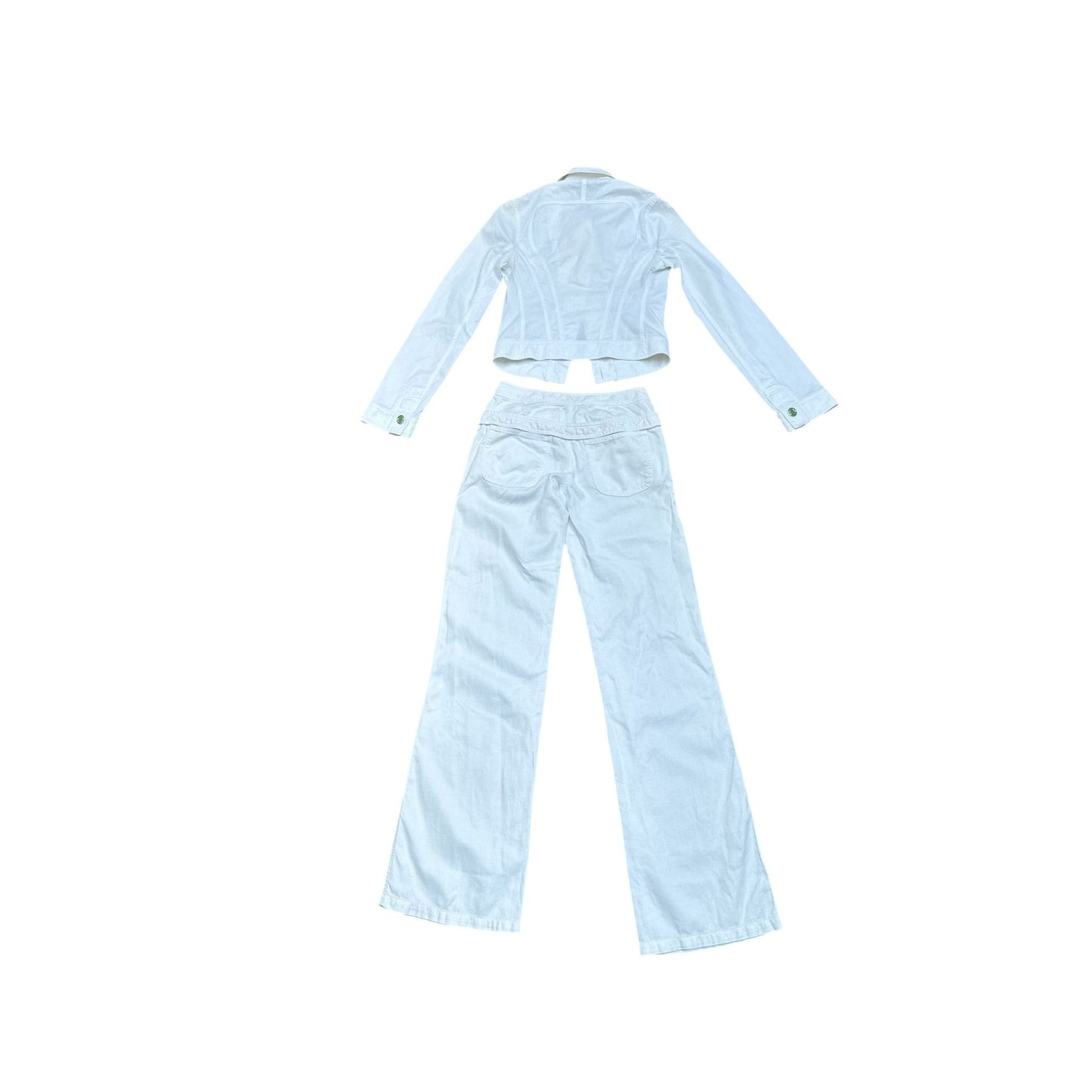 Mugler Vintage White Pants Suit