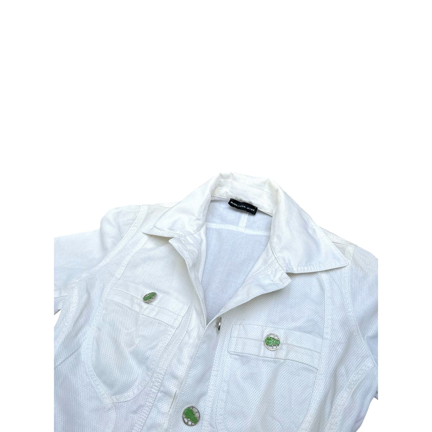 Mugler Vintage White Pants Suit