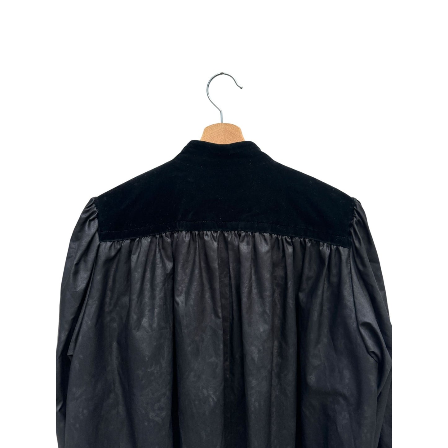 Vintage Black Velvet & Silk Coat