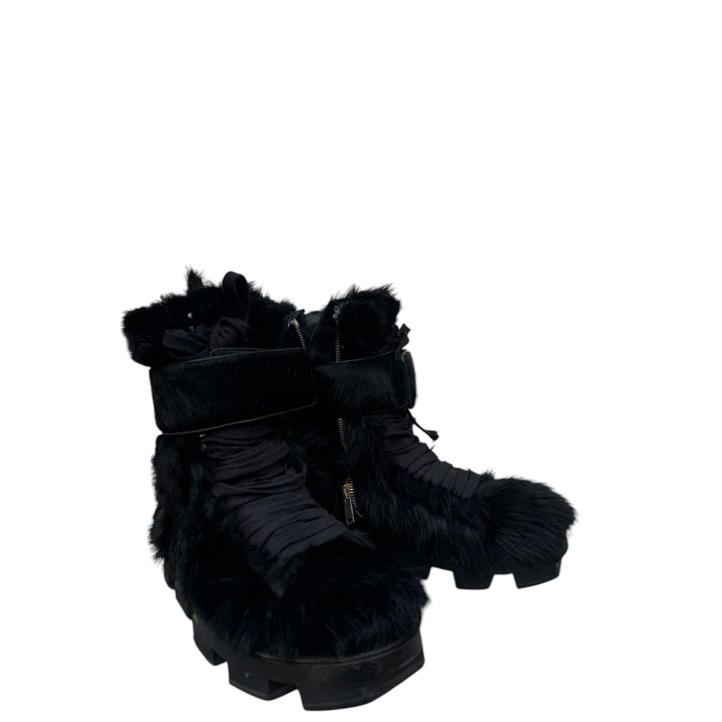 1/1 Runway FW 2013 Black Plinth Pony Hairs Boots