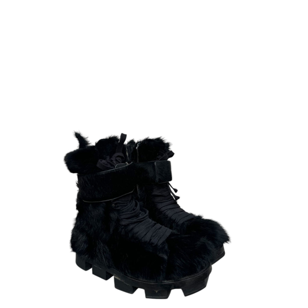 1/1 Runway FW 2013 Black Plinth Pony Hairs Boots