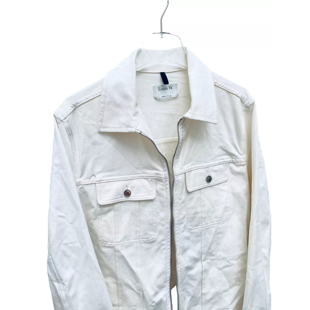 Louis Wong  White Denim Jacket