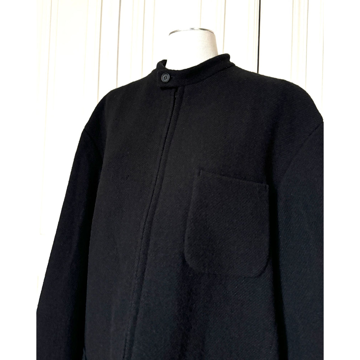 Black Harris Tweed Wool Jacket