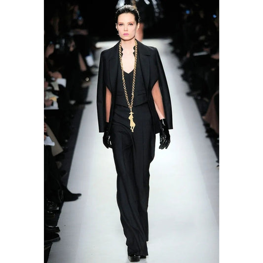 FW 2010 Collection Black Wool & Silk Blazer Jacket