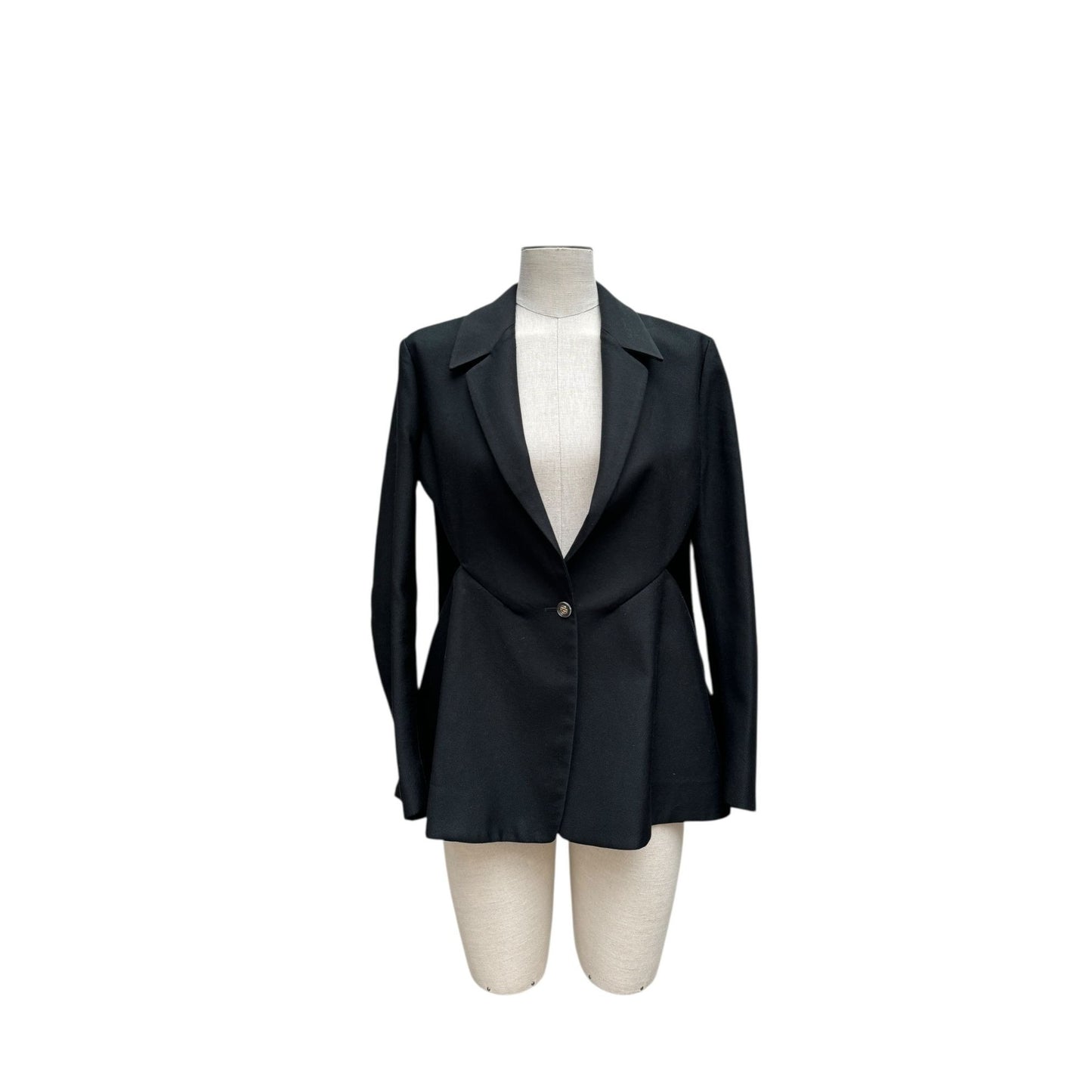FW 2010 Collection Black Wool & Silk Blazer Jacket